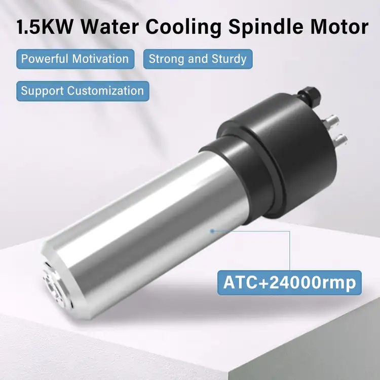1.5kW 220V 24000rpm Water Cooled ATC CNC Spindle Motor